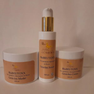 BioBEUTOXX die natürliche Alternative zu Muskelrelaxans Gesicht Serum-Gesicht Maske & Gesicht Creme je 50 ml