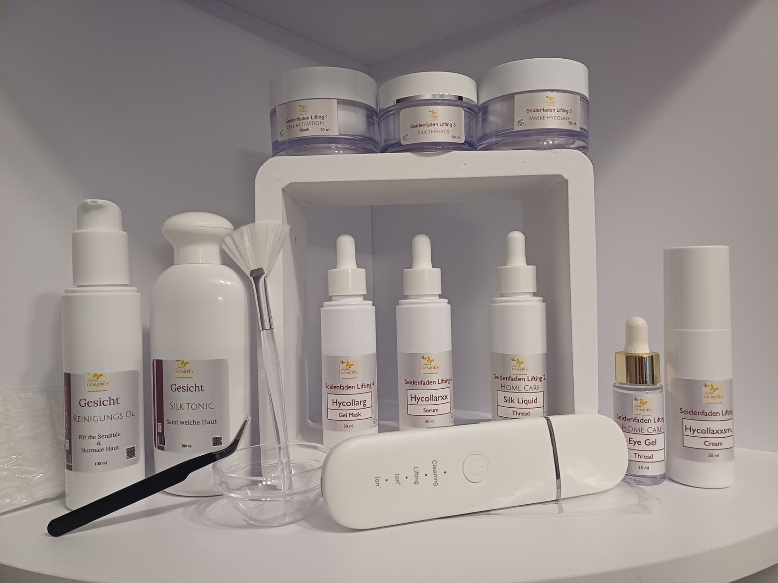 Seidenfaden Faden Lifting Behandlung für Kosmetik Institute Set 8 Produkte